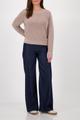 Basic-Strickpullover mit Lurex 46 - Truffle