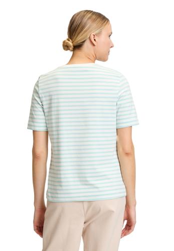 Basic Shirt S Gerade - Cream/mint