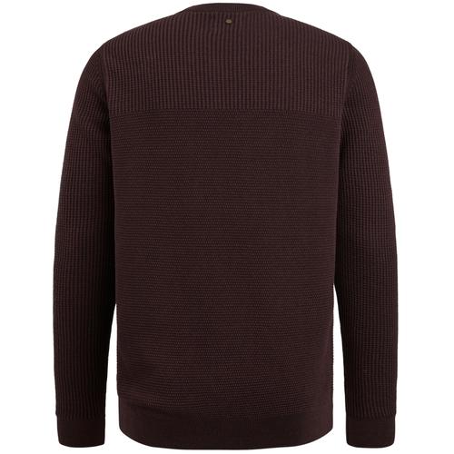 Crewneck cotton plated M Regular Fit - Fudge