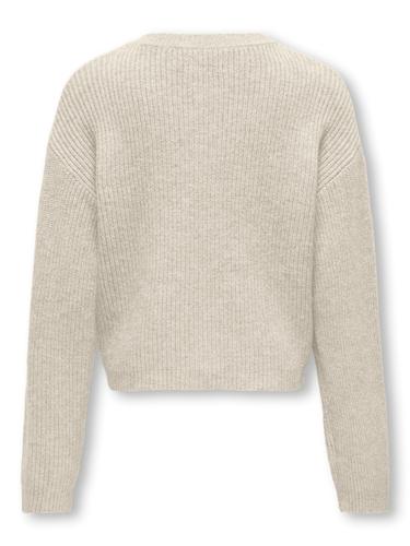 KOGKATIA LS SHORT O-NECK CARDIGAN KNT 146/152 Normal geschnitten - Birch