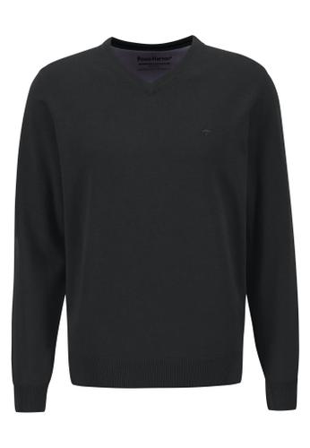 V-Neck M Casual Fit - Black