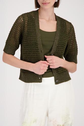 Strickjacke mit Ajour-Struktur