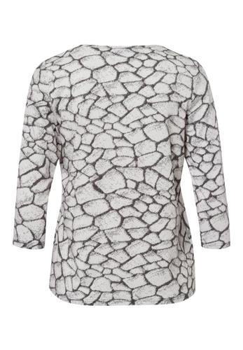 Shirt ICED LAVENDER mit Panneaux-Print 48 - Anthrazit/ecru