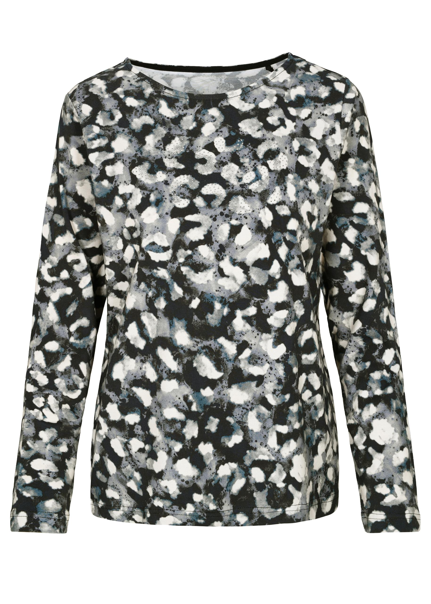 Rdh.-Shirt, 1/1 Arm, Druck 40 - Grau Combo