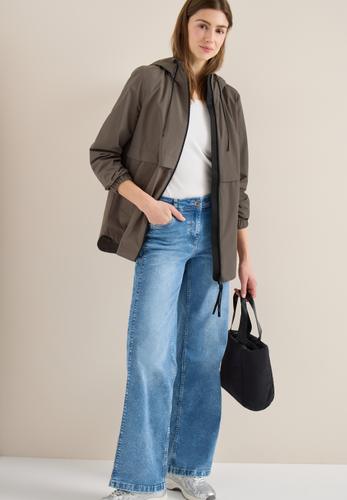 Jacke in A-Linie L - Mocha Taupe