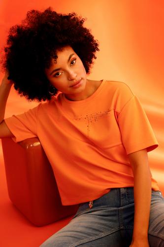 Sweatshirt mit Strasssteinen 44 - Aperitif