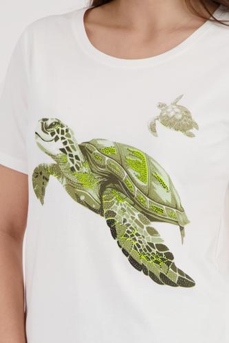 T-Shirt mit Schildkrötenprint