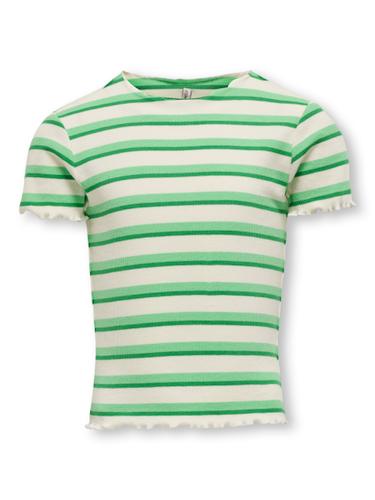 KOGEVIG S/S RIB TOP JRS 158/164 Normal geschnitten - Cloud Dancer