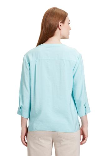 Casual-Bluse 38 Gerade - Türkis