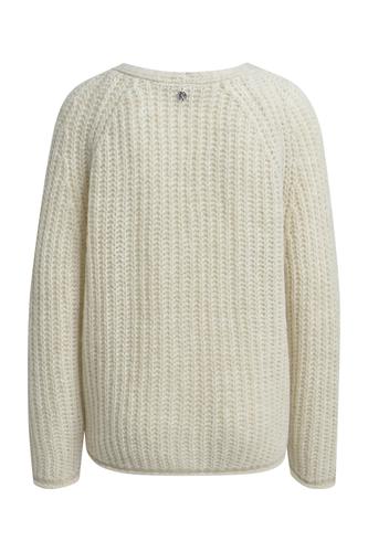 Hairy Raglan V-neck Cardigan M - Wool White
