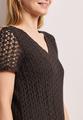 Midi-Kleid aus Spitze in Unifarbe 36 - Espresso Brown