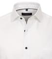 Dobby Hemd Halbarm uni 40 Modern Fit - Weiss