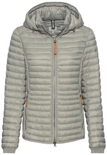 Leichte Steppjacke aus recyceltem Polyamid Grün 48