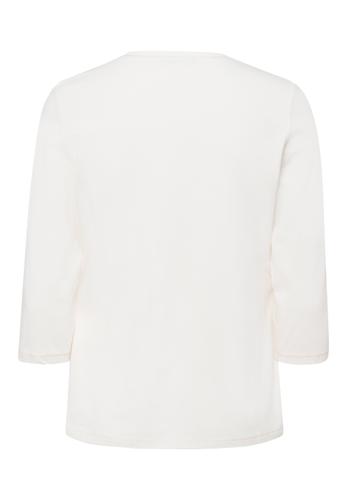 Shirt CARAMEL CHIC mit Placement-Print 42 - Ecru/cashew/schwarz