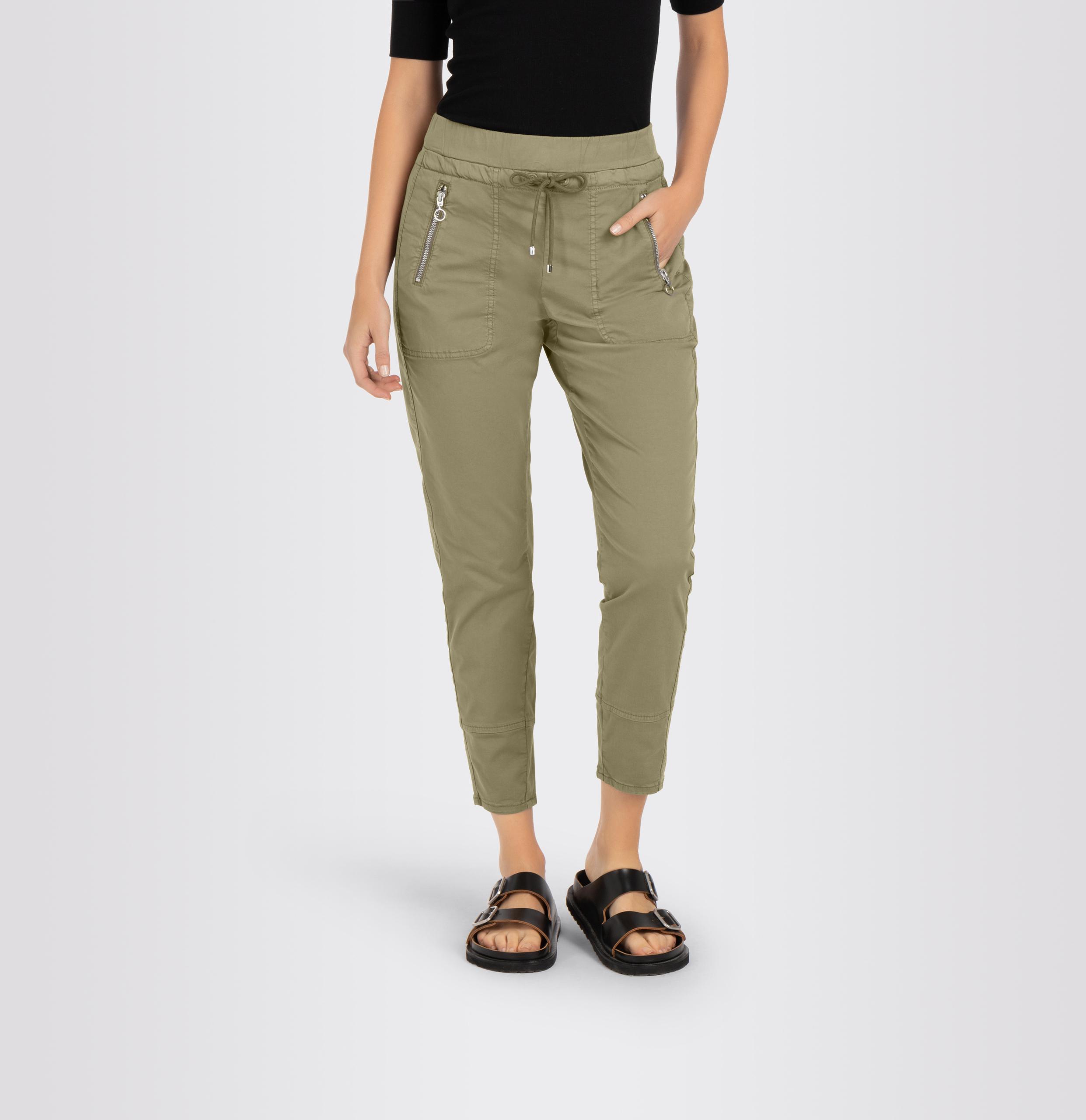 MAC JEANS - EASY, Authentic stretch gabardine 36/OL - Grün
