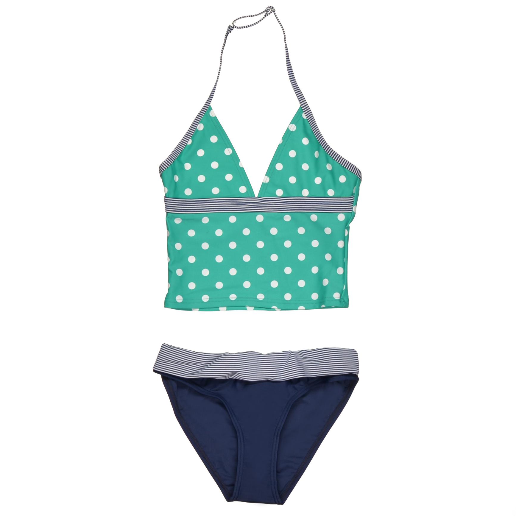 KG Tankini 152 - SEAGREEN DOT AOP