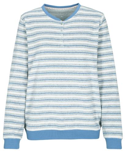 Da.-Pyjama Frottee 44 - Jeans Stripe