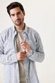 T41284 L - Stripe Blue
