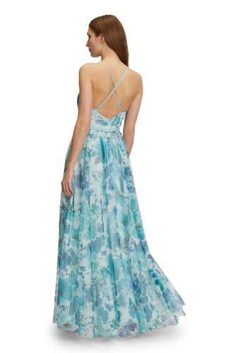 Abendkleid 40 Figurumspielend - White/mint
