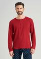 Langarmshirt Knopfleiste 50 - Rot