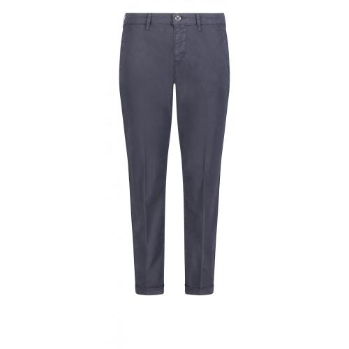 MAC JEANS - CHINO turn up, Authentic stretch gabardi 198r blau