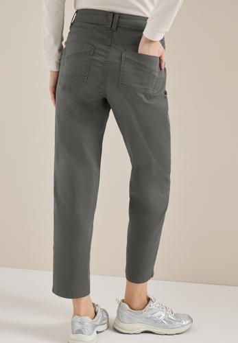 Mid Waist Slim Leg Hose im Casual Fit 28/7/8 Hosen - Clear Khaki