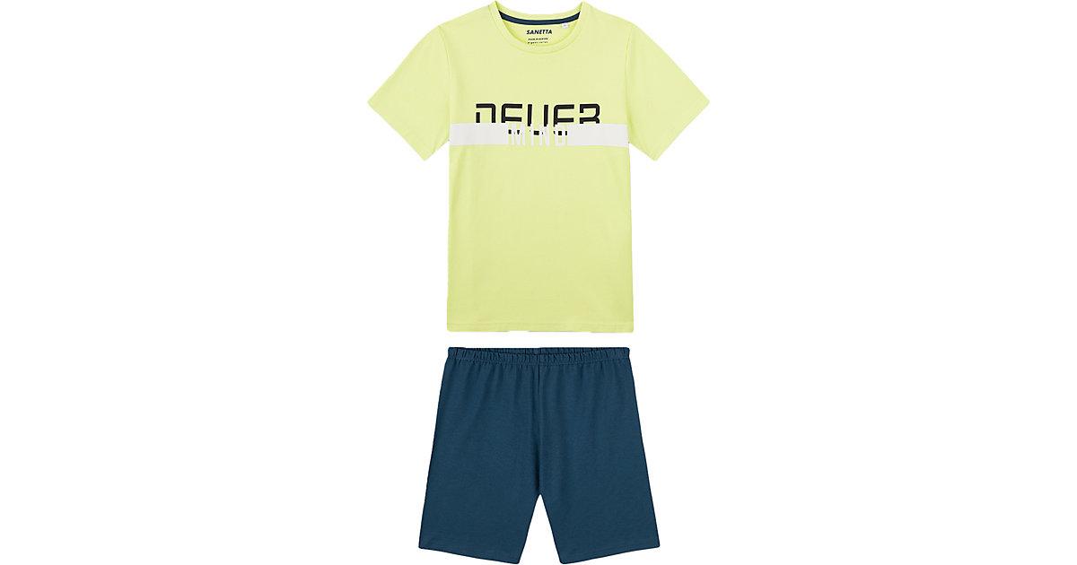 Schlafanzug kurz 140 - New Lime