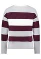 Strickpullover 42 Gerade - Grey/dark Red