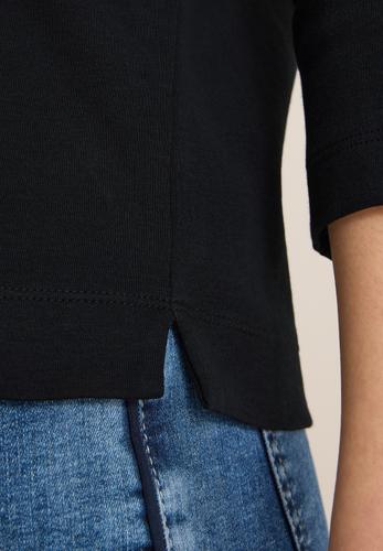 Shirt mit Wording L - Black
