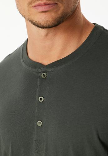 Langarmshirt Knopfleiste 48 - Dunkelgrün