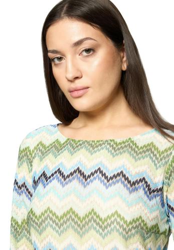 Etuikleid 38 Ausgestellt - Green/Blue