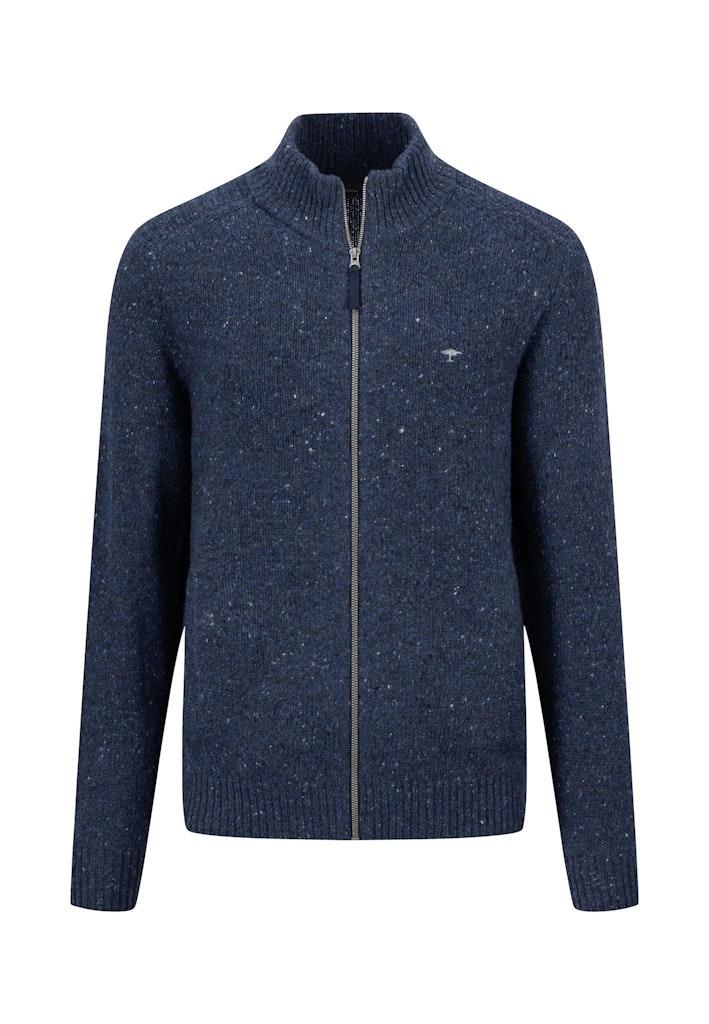 Zip Cardigan, Donegal*RWS Blau XXL