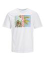 JJNAVIN TEE SS CREW NECK JNR 164 Normal geschnitten - White