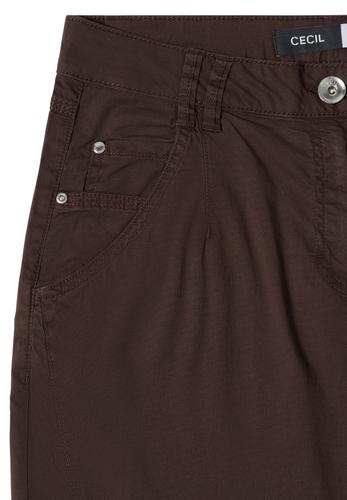 Mid Waist Barrel Leg Hose im Casual Fit 27/28 - Macchiato Brown