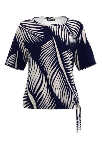 Shirt COOL SUMMER mit Tunnelzugdetail 42 - Ecru/ink