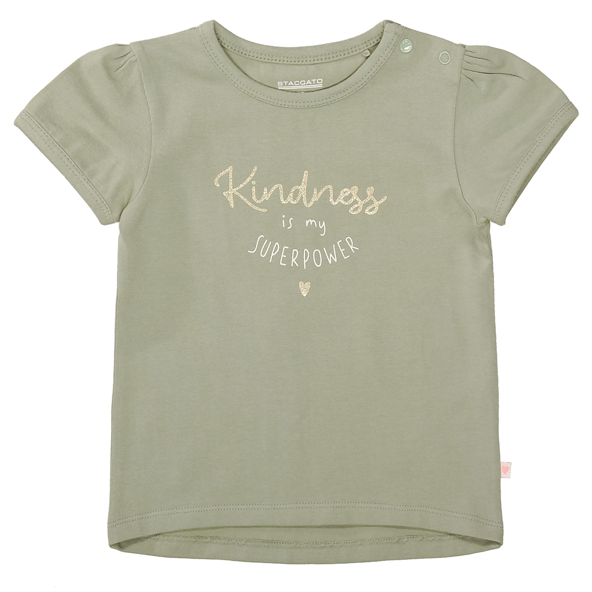 T-Shirt mit Wording-Print 74 normal - Olive