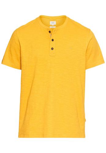 Kurzarm Henley aus Organic Cotton