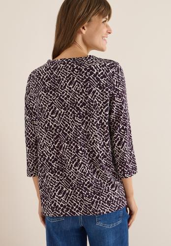 Shirt mit Minimal Print XXL - Eggplant Red