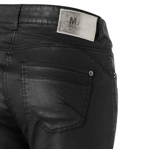 MAC JEANS - RICH SLIM, Coated cotton tencel 36/28 - Schwarz