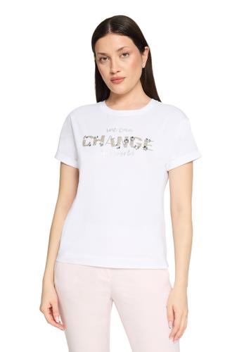 Casual-Shirt M Lässig - Patch White/Silver
