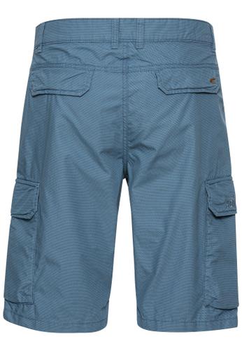 Regular Fit Cargo Shorts mit Minimal Print 33IN Regular Fit - Elemental Blue