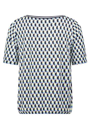 Casual-Shirt 42 Figurumspielend - Blau/Grün