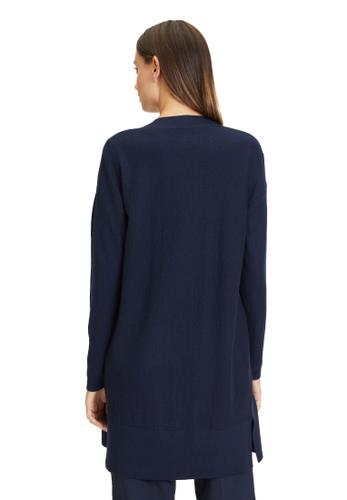 Strick-Cardigan 36 Figurumspielend - Navy Blue