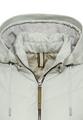 Wattierte Jacke mit abnehmbarer Kapuze 46 Slim Fit - Light Sage