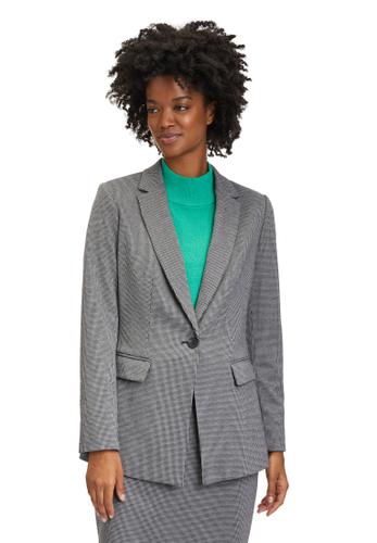 Longblazer 42 Leicht tailliert - Grau/schwarz