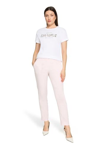 Casual-Shirt M Lässig - Patch White/Silver