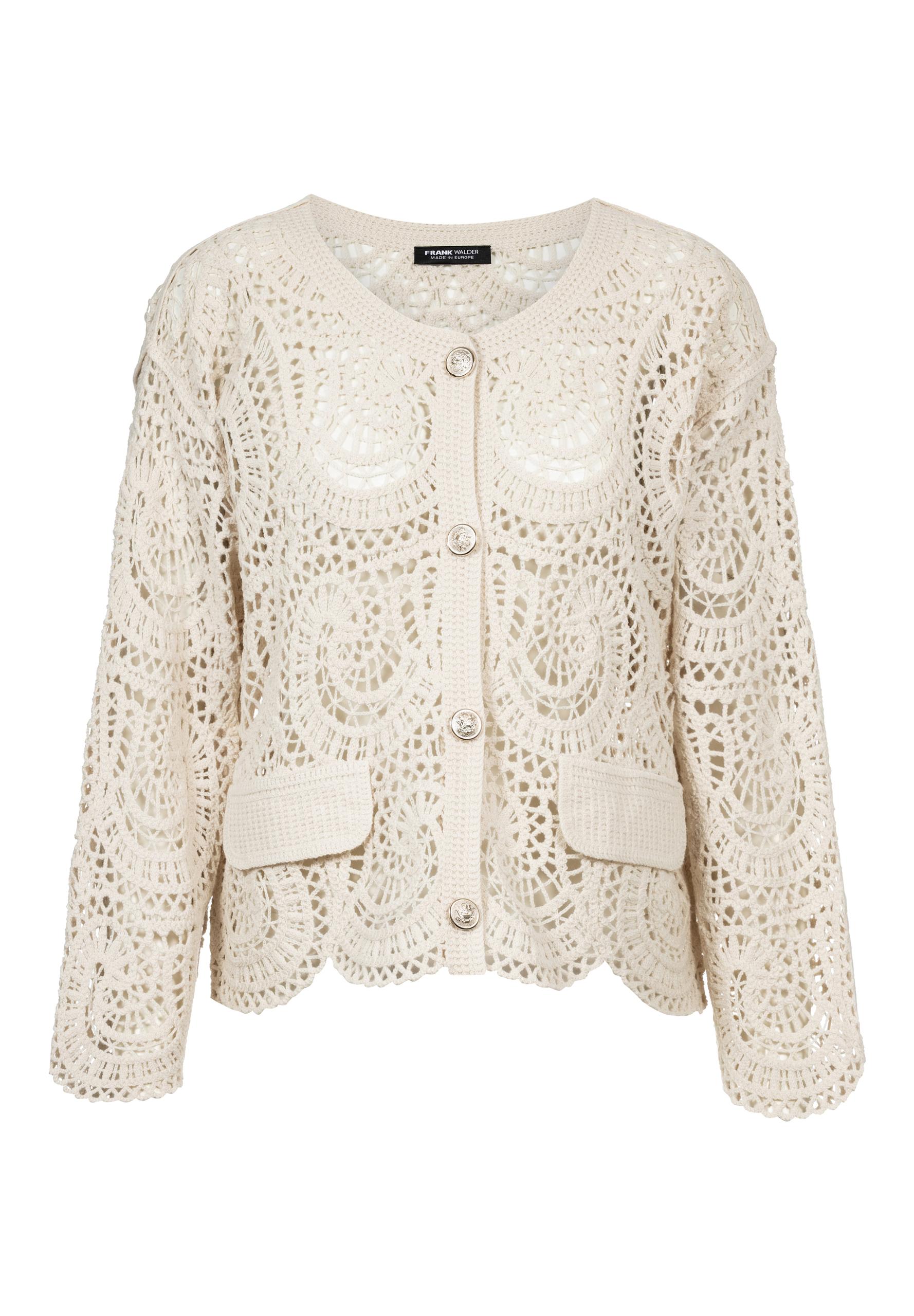 Strickjacke NOS mit edlen Knöpfen 40 - Cream