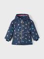 NMFMAXI JACKET FOIL AOP NOOS 98 - Dark Sapphire