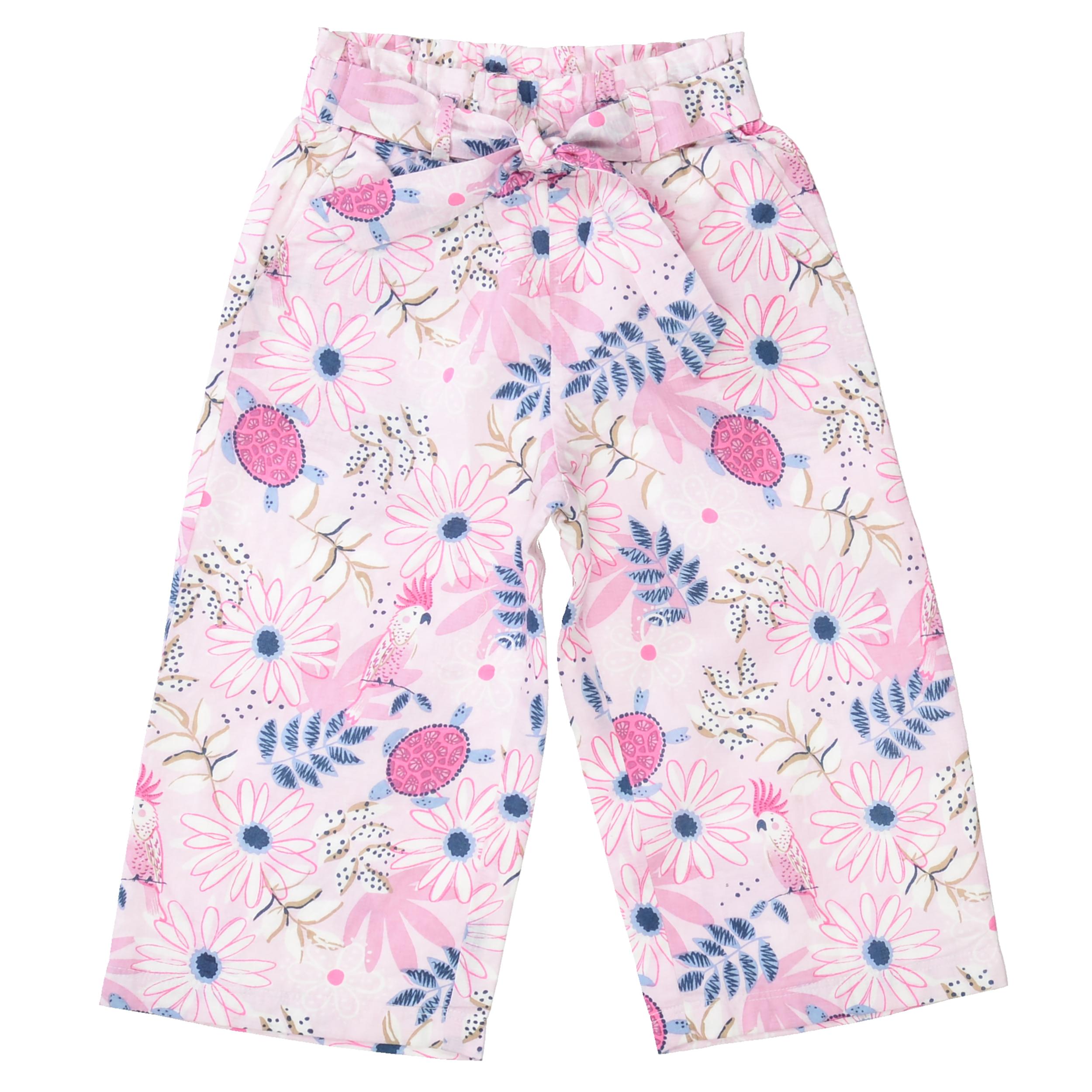 Md.-7/8 Hose, Wide Leg 92/98 - Lavendel Aop