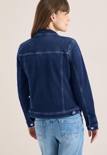 Jeansjacke mit Brusttaschen und Knöpfen L - Mid Blue Wash